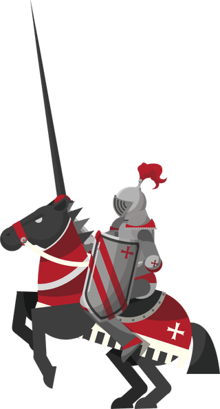 horsemanknight-design-elements-sword-shield-horse-armor-icons-157439