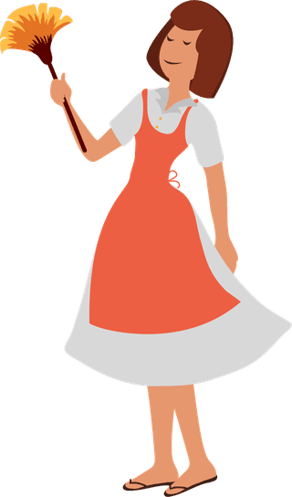 housewifeicons-collection-colored-cartoon-characters-389777