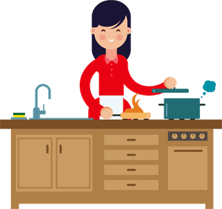 housewifemother-housewife-icons-collection-cartoon-characters-784815