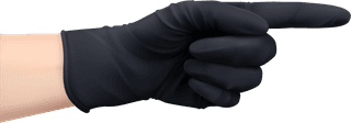 humanhands-protective-gloves-black-yellow-colors-realistic-set-isolated-illustration-419623
