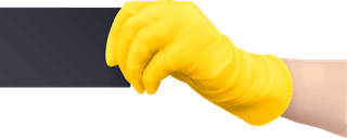 humanhands-protective-gloves-black-yellow-colors-realistic-set-isolated-illustration-805331