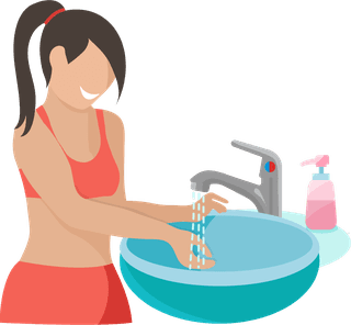 hygieneicons-flat-set-with-people-brushing-teeth-washing-face-taking-shower-579743