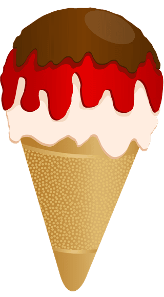 icecream-cone-candies-cream-icons-design-realistic-design-style-17937