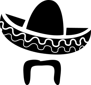 iconcowboy-mexican-sombrero-hat-with-moustache-391786
