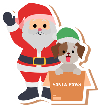 icondog-santa-claus-santa-paws-with-cute-dog-sticker-concept-295065