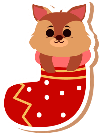 iconfox-santa-paws-with-cute-dog-sticker-concept-316771