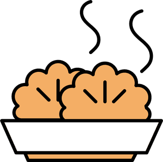 illustratedoriental-food-icon-flat-style-on-white-background-984638