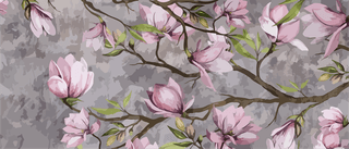 illustrationmagnolia-branch-on-textured-background-pastel-754263
