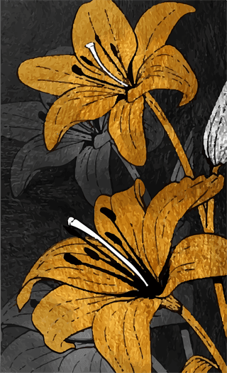 illustrationmodern-gold-painting-abstract-flower-texture-529674
