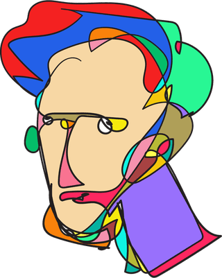 illustrationof-colorful-surreal-abstract-human-heads-in-continuous-line-art-drawing-style-295653