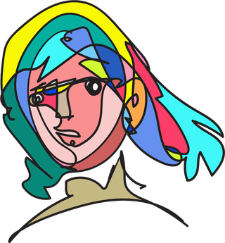 illustrationof-colorful-surreal-abstract-human-heads-in-continuous-line-art-drawing-style-755493