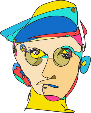 illustrationof-colorful-surreal-abstract-human-heads-in-continuous-line-art-drawing-style-767797