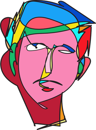 illustrationof-colorful-surreal-abstract-human-heads-in-continuous-line-art-drawing-style-780352