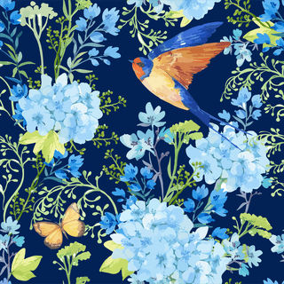illustrationseamless-pattern-bird-swallow-blue-flowers-95763