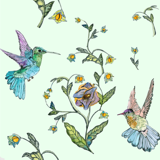 illustrationseamless-pattern-magical-flowers-bird-hummingbird-604814