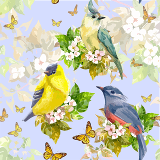 illustrationvintage-seamless-texture-pretty-birds-white-933614