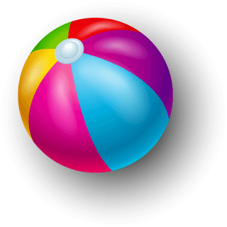 illustrationwith-colorful-beach-ball-collection-isolated-transparent-357706