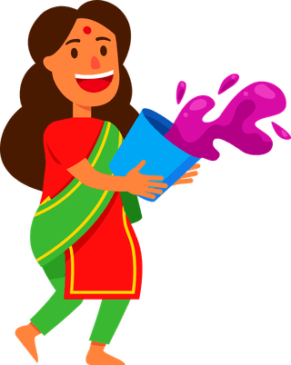 indiangirl-girls-character-celebrating-holi-festival-125116
