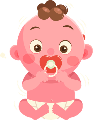 infantbaby-icons-cute-cartoon-characters-circles-isolation-170274