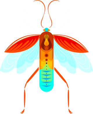 insectsspecies-icons-colorful-flat-sketch-412332
