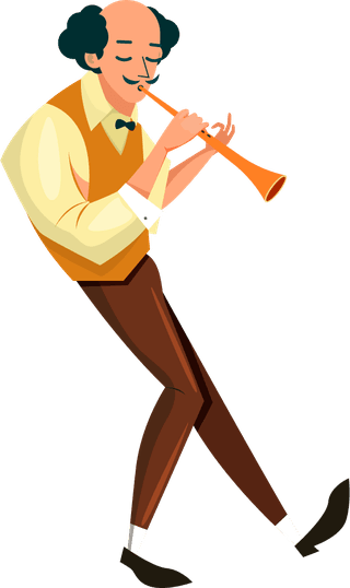 instrumentplayers-music-band-icons-dynamic-cartoon-characters-sketch-418059