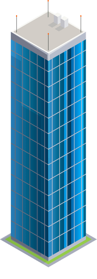 isolatedisometric-building-with-glass-window-374021