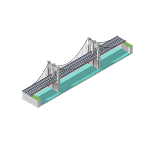 isometricbridges-illustration-with-water-and-shadow-784924
