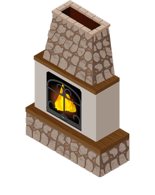 isometricdifference-type-of-fireplace-illustration-297493