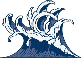 darkblue-japanese-wave-doodle-72907