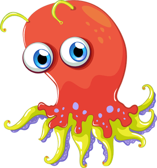 jellyfishfunny-cartoon-octopus-character-pose-vector-illustration-622325