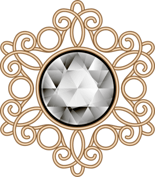 jewelsgolden-floral-with-jewels-and-black-background-vector-603783