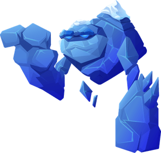 kickerice-golem-character-different-poses-185697