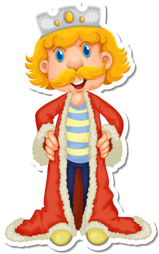 kingsticker-set-with-different-fairytale-cartoon-characters-224333