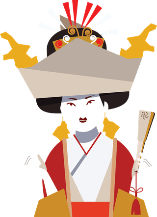 kymonokimono-girl-icons-colored-retro-design-cartoon-characters-901117