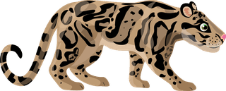 leopardcartoon-asian-animals-template-671457