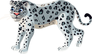 leopardcartoon-asian-animals-template-882365