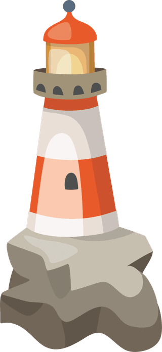 lighthousenavigation-marine-elements-retro-style-vector-59130