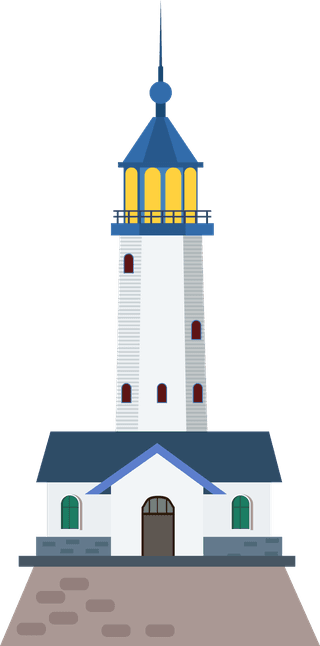 lighthousetowers-guiding-light-houses-buildings-searchlight-towers-illustration-496677