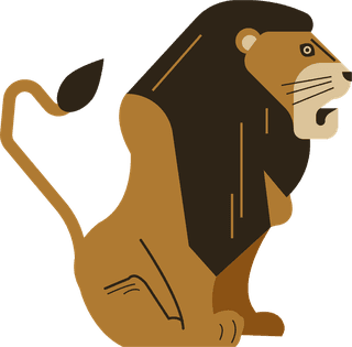 lionwild-feline-animals-icons-classical-flat-sketch-281938
