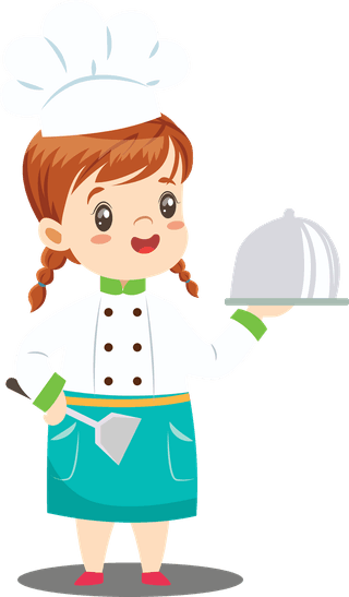 littlechef-cook-icons-cute-kids-sketch-cartoon-characters-260394