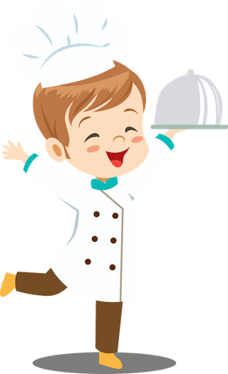 littlechef-cook-icons-cute-kids-sketch-cartoon-characters-240261