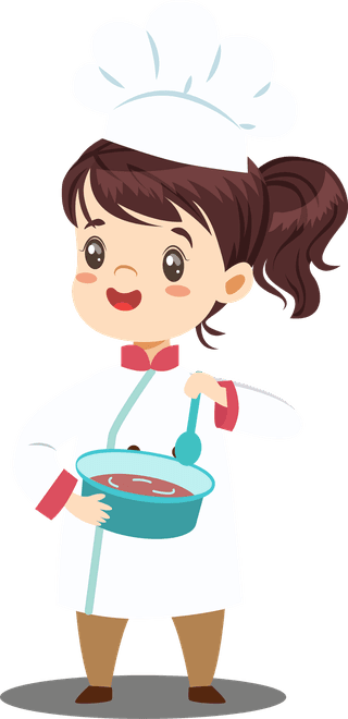 littlechef-cook-icons-cute-kids-sketch-cartoon-characters-580215