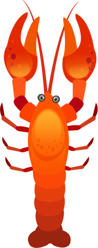 lobsterocean-species-design-elements-multicolored-animals-icons-840912
