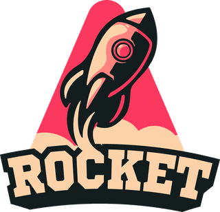 logoset-of-rocket-mascots-and-text-756189