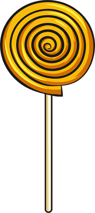 lollipopdecorative-icons-yellow-classic-symbols-sketch-662293