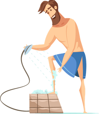 malehygiene-set-cartoon-retro-style-with-bearded-person-various-cleaning-activities-815745