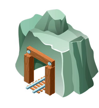 mininggame-isometric-elements-collection-176763