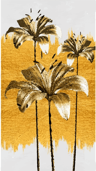 moderngold-painting-abstract-flower-texture-105468