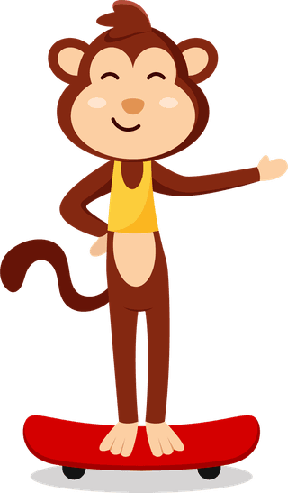 monkeyset-of-with-various-activity-for-graphic-design-vector-856875
