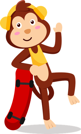 monkeyset-of-with-various-activity-for-graphic-design-vector-523428
